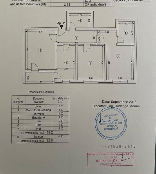 Militari 21 Residence 3 camere 83 mp decomandat,+ 2 locuri parcare incluse